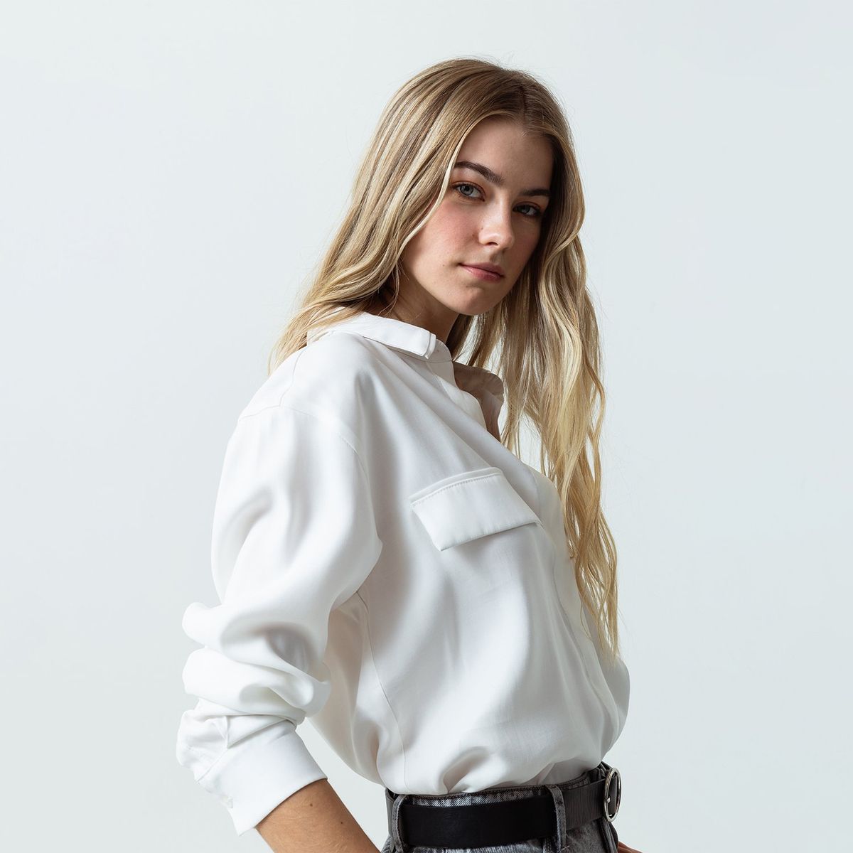 NAF NAF - Blusa Manga Larga Casual Mujer Naf Naf