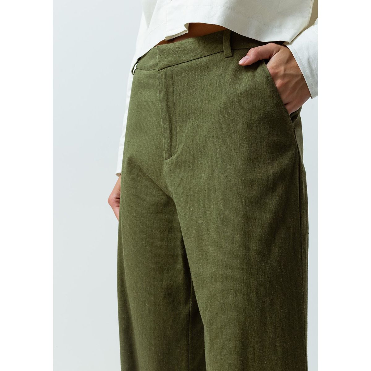 NAF NAF - Pantalón Straight Casual Mujer Naf Naf
