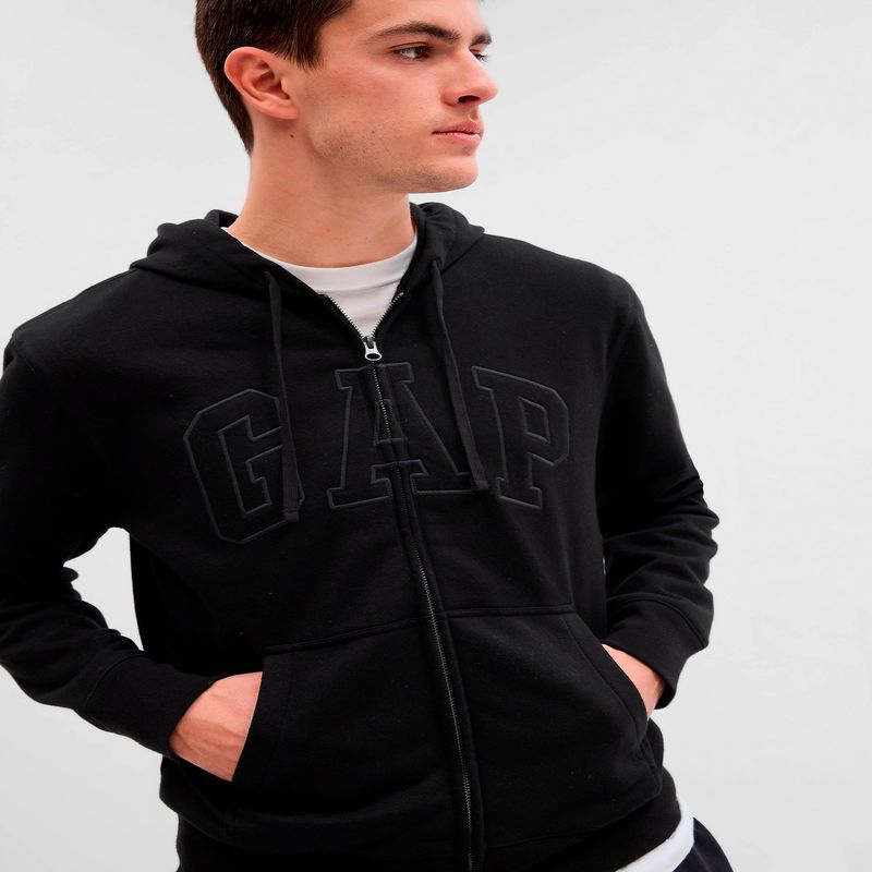 GAP - Polera Logo Full Zip Hombre Gap