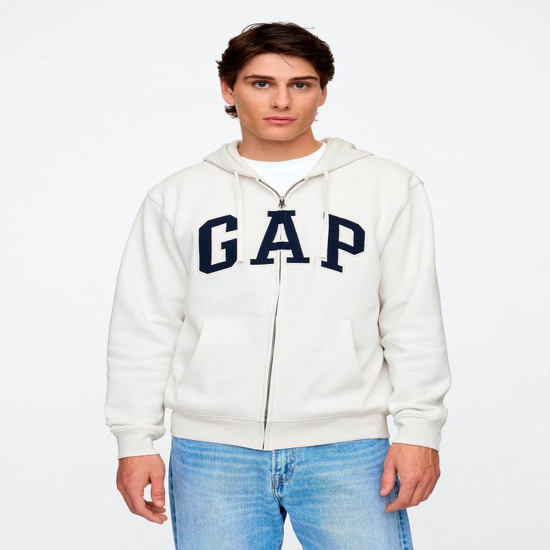GAP - Polera Logo Full Zip Hombre Gap