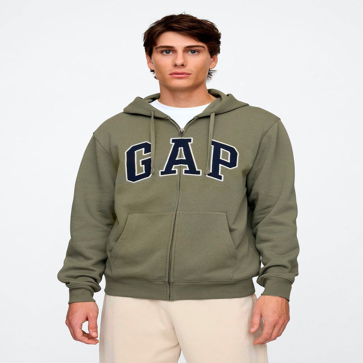 GAP - Polera Logo Full Zip Hombre Gap