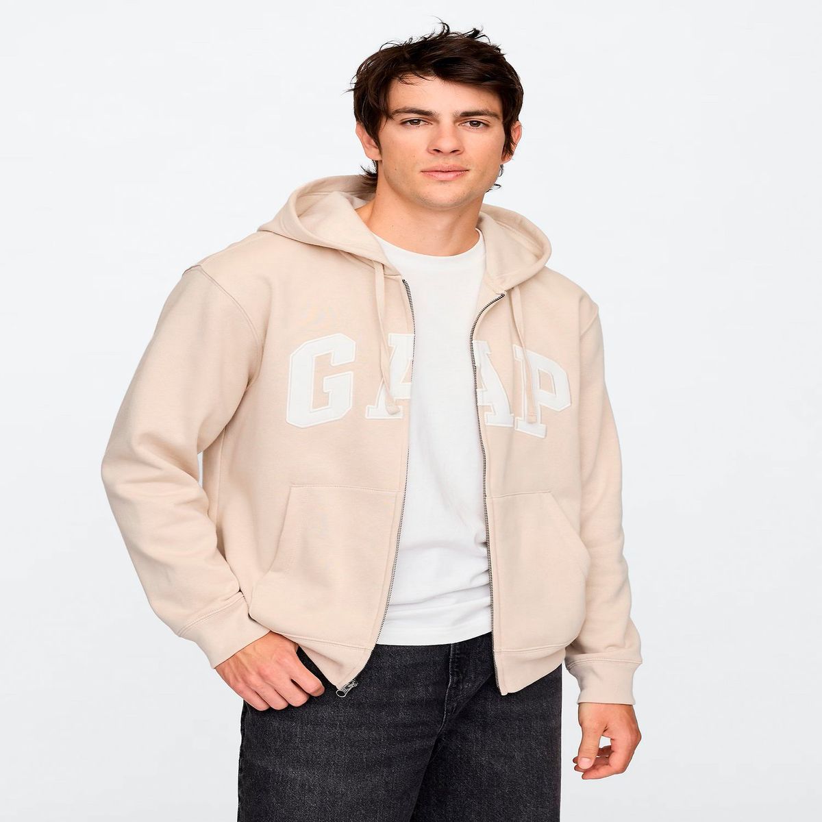 GAP - Polera Logo Full Zip Hombre Gap