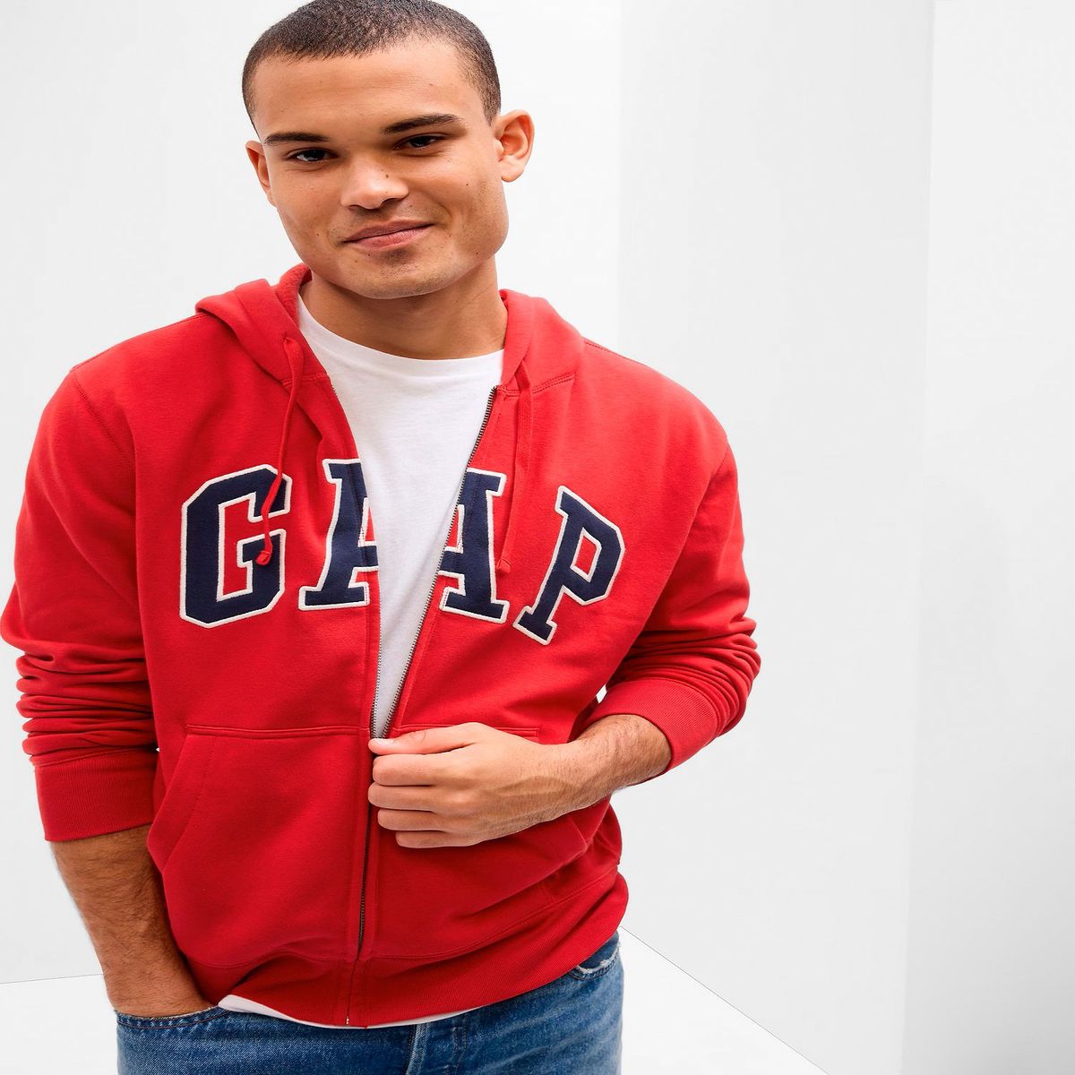 GAP - Polera Logo Full Zip Hombre Gap