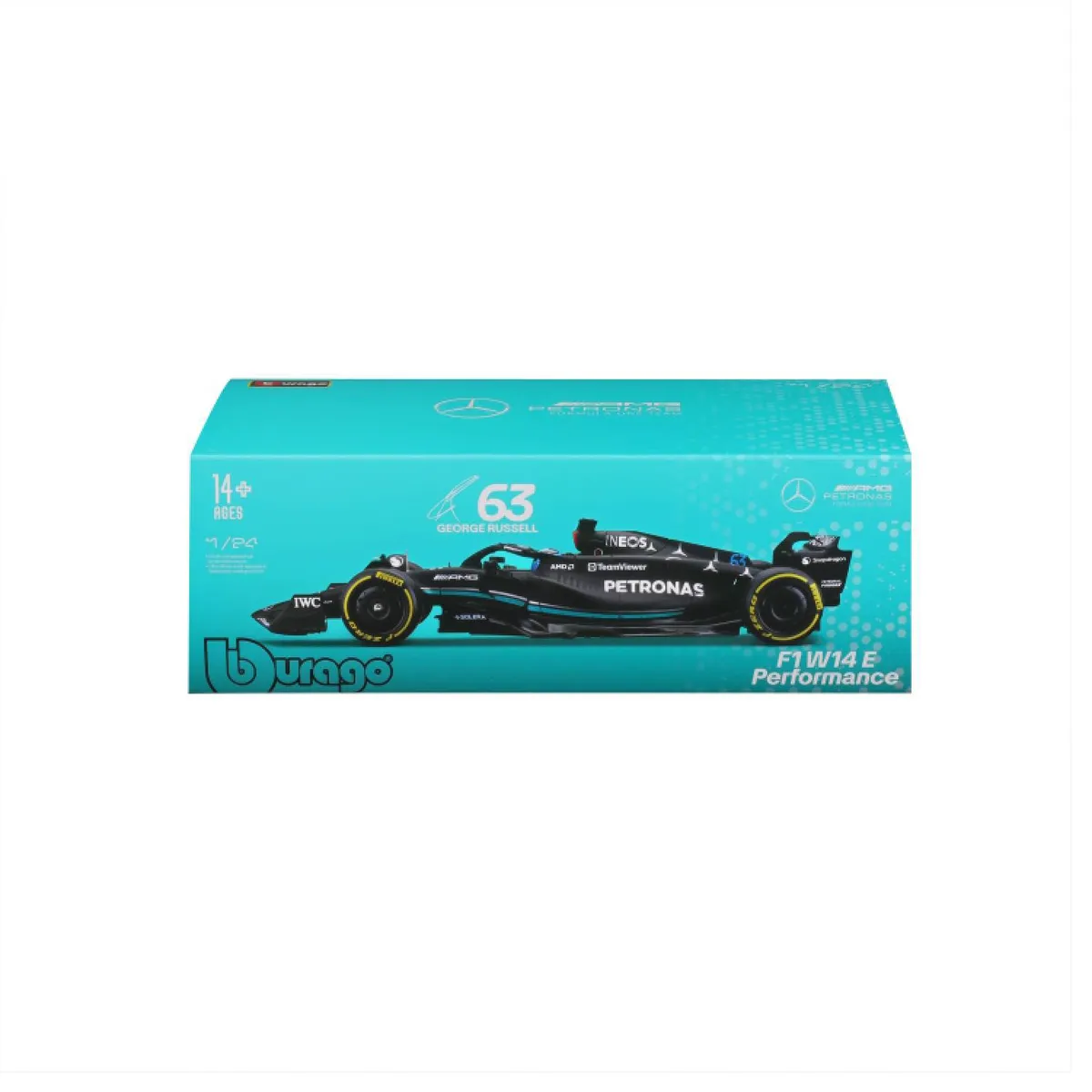 BURAGO - Auto F1 Mercedes 1:24 Coleccionable Burago Mercedes