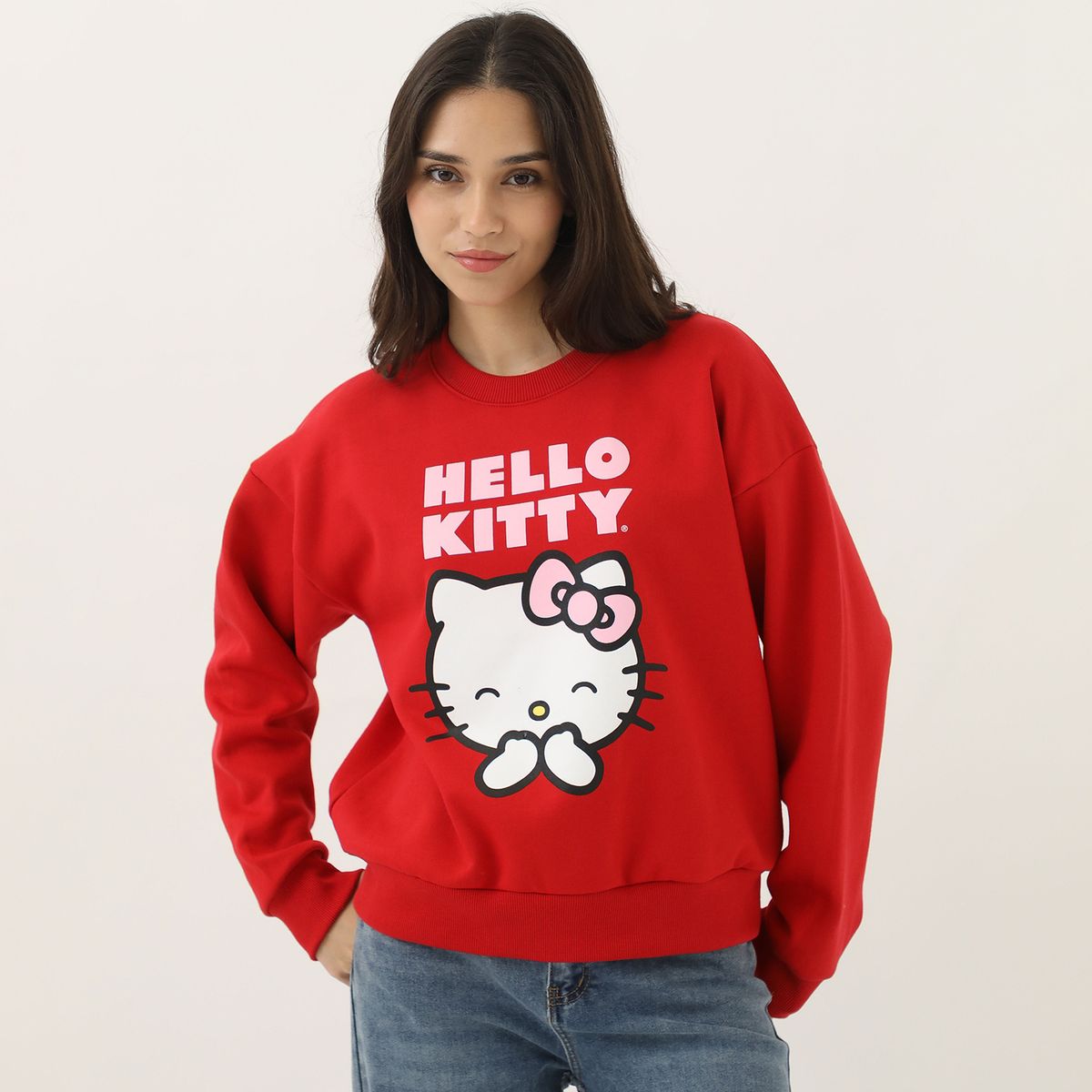 SYBILLA - Polera Algodón Hello Kitty Mujer Sybilla