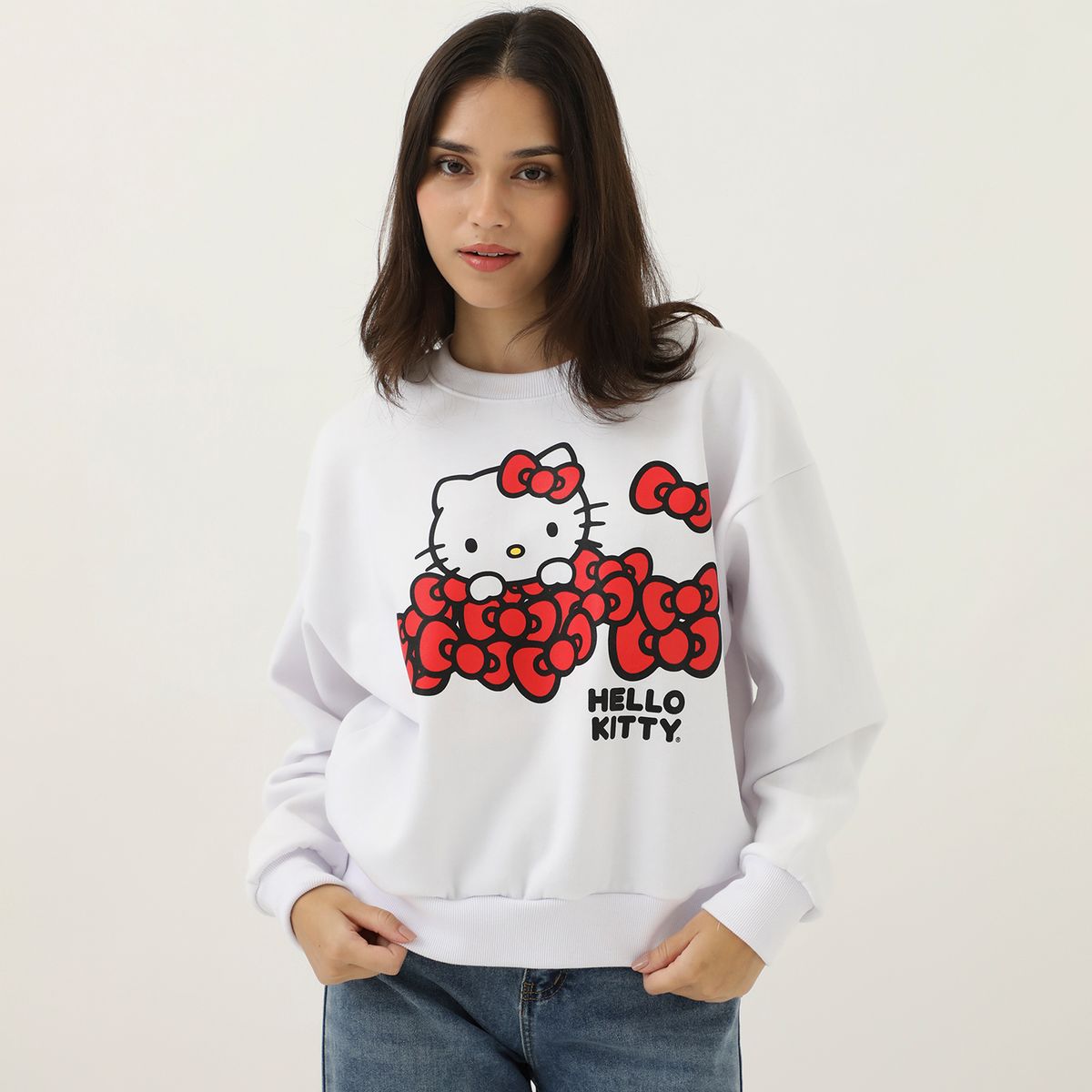 SYBILLA - Polera Algodón Hello Kitty Mujer Sybilla