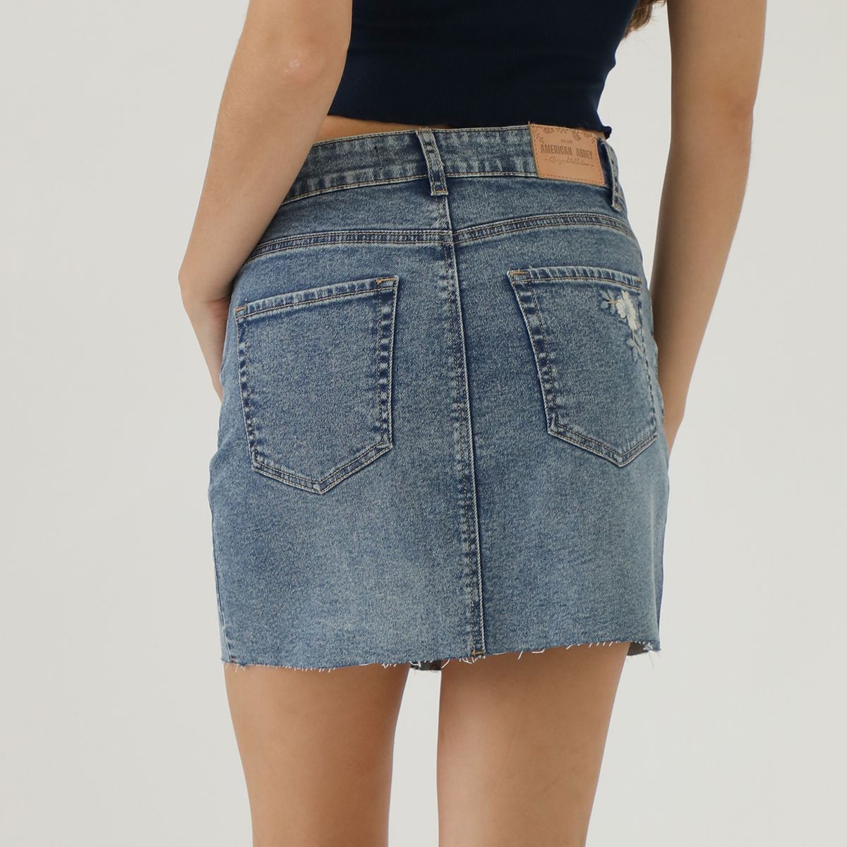 AMERICAN ABBEY - Falda Corta Algodón Mujer American Abbey