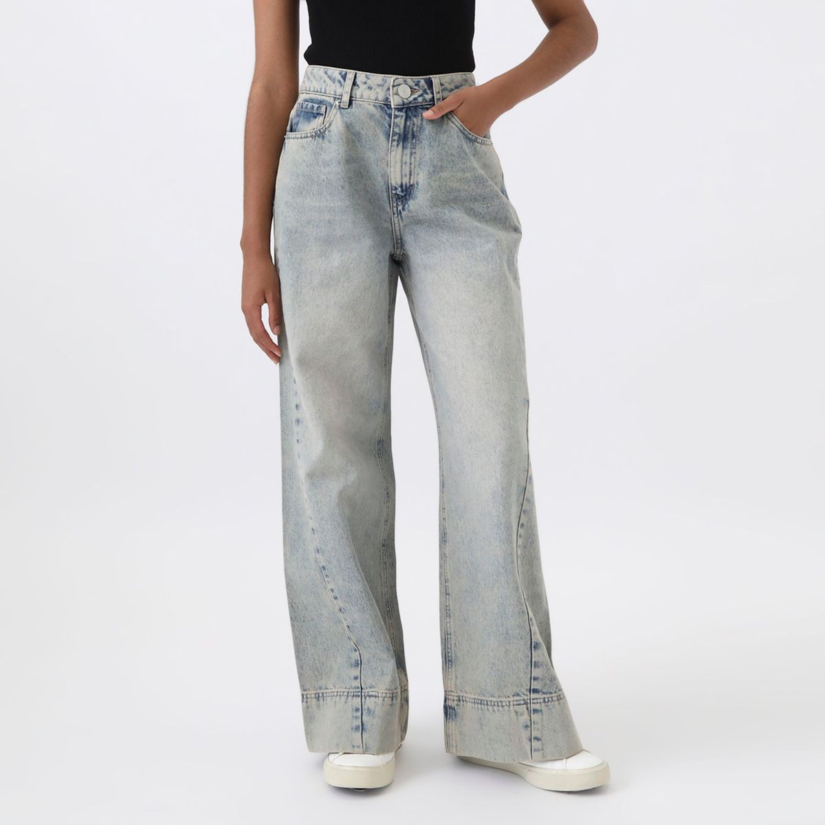 DENIMLAB - Jean Wide Leg Tiro Alto Mujer Denimlab