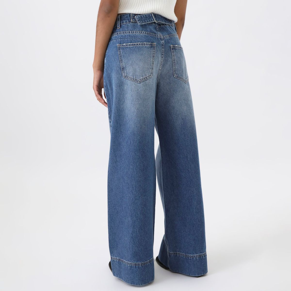 DENIMLAB - Jean Wide Leg Tiro Alto Mujer Denimlab