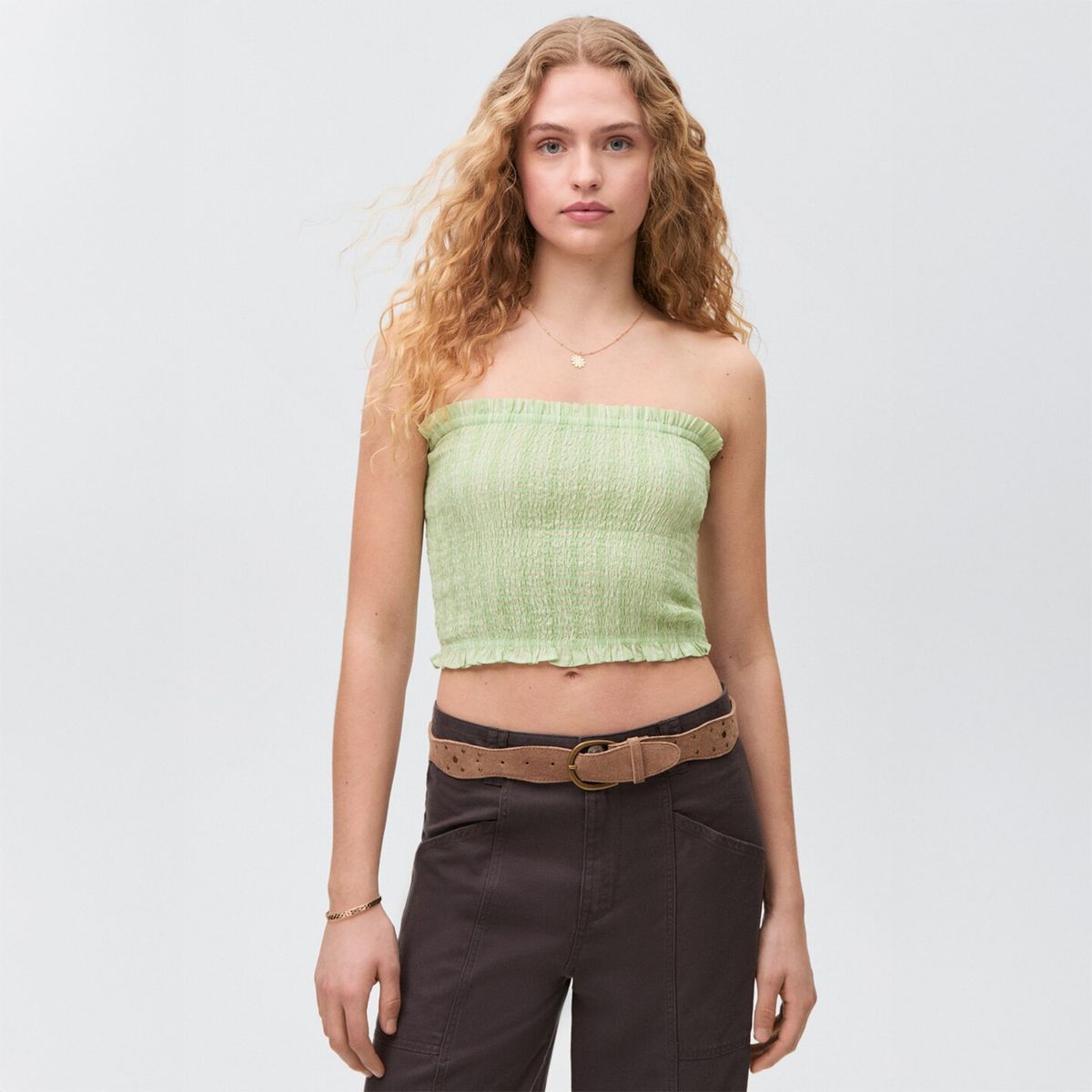 MANGO TEEN - Top 100% Algodón Mujer Mango Teen