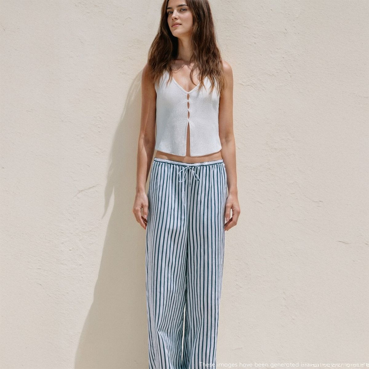 MANGO TEEN - Pantalón Casual Mujer Mango Teen