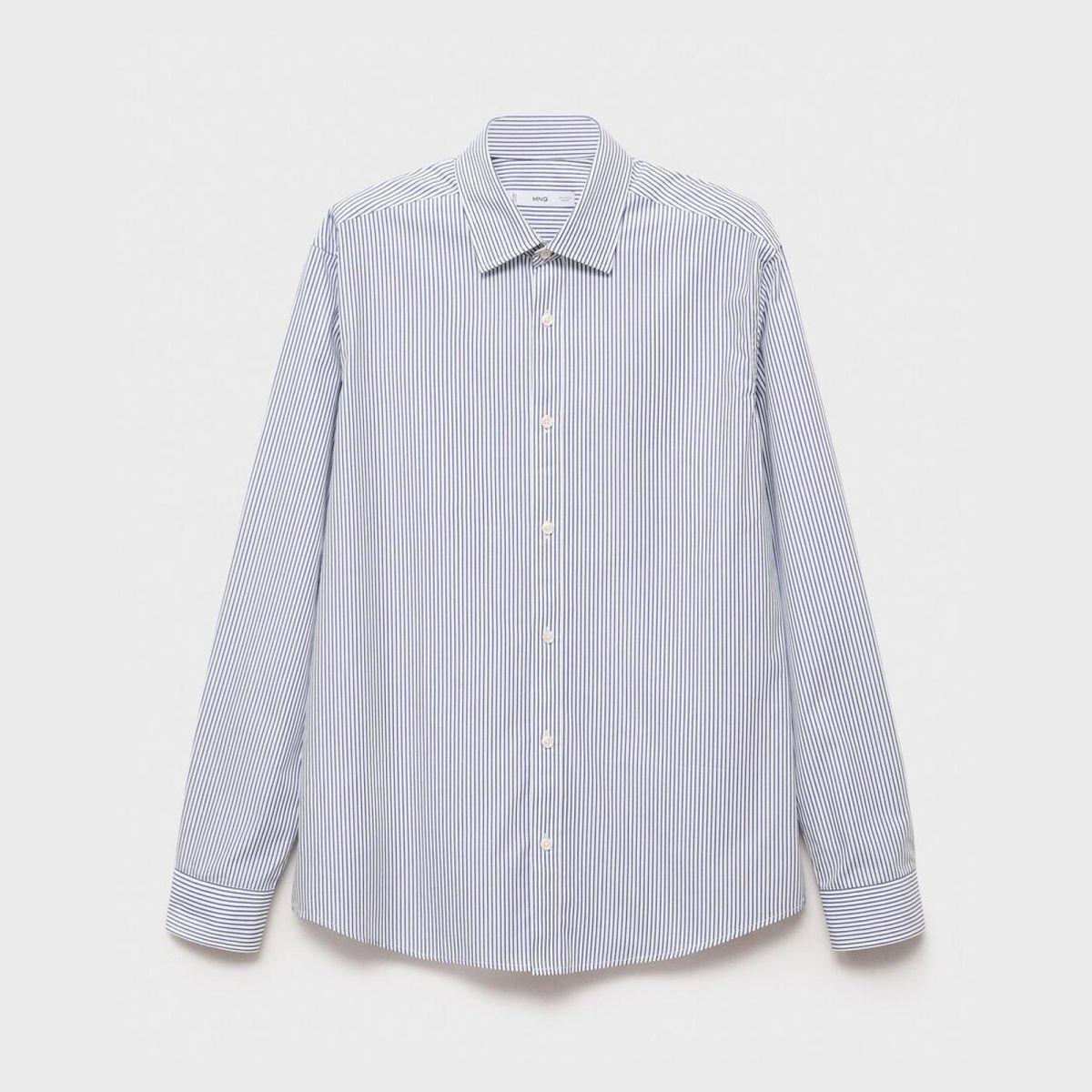 MANGO - Camisa 100% Algodón Rayas Slim Fit Hombre Mango Man