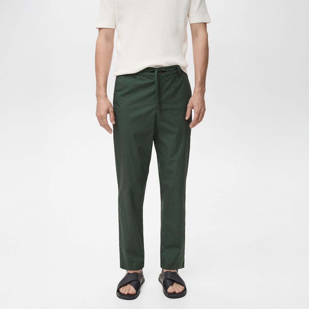 MANGO - Pantalón Popelín Algodón Mango Man