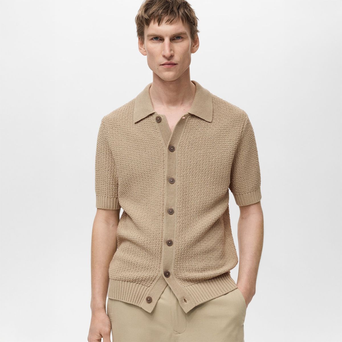 MANGO - Polo Manga Corta Hombre Mango