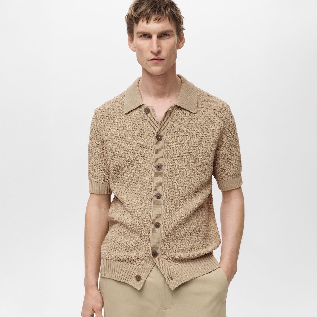 MANGO - Polo Manga Corta Hombre Mango