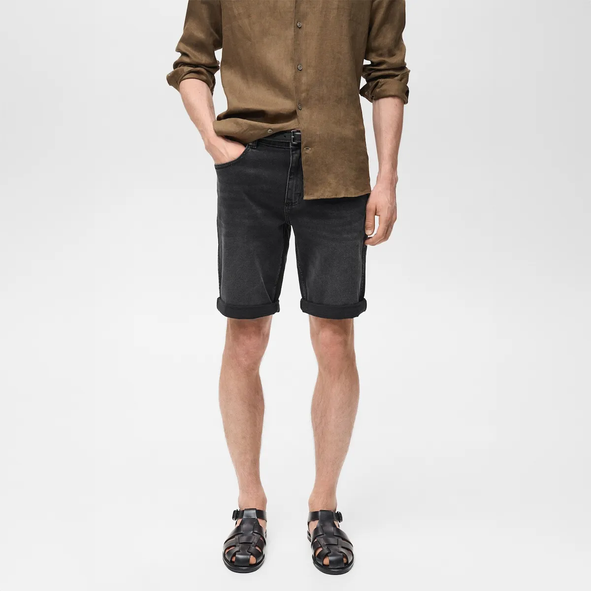 MANGO - Short Casual Slim Fit Hombre Mango Man