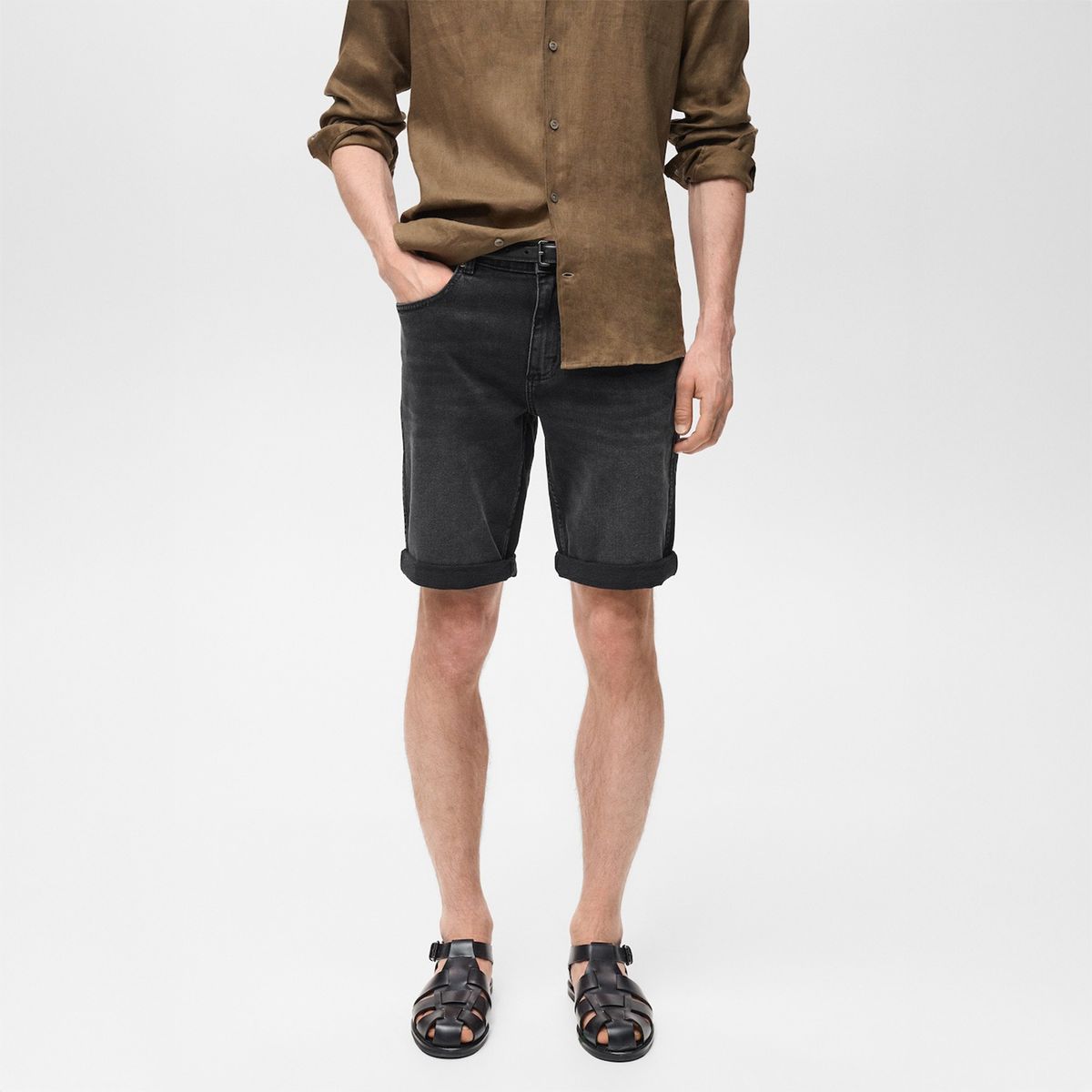 MANGO - Short Casual Slim Fit Hombre Mango Man