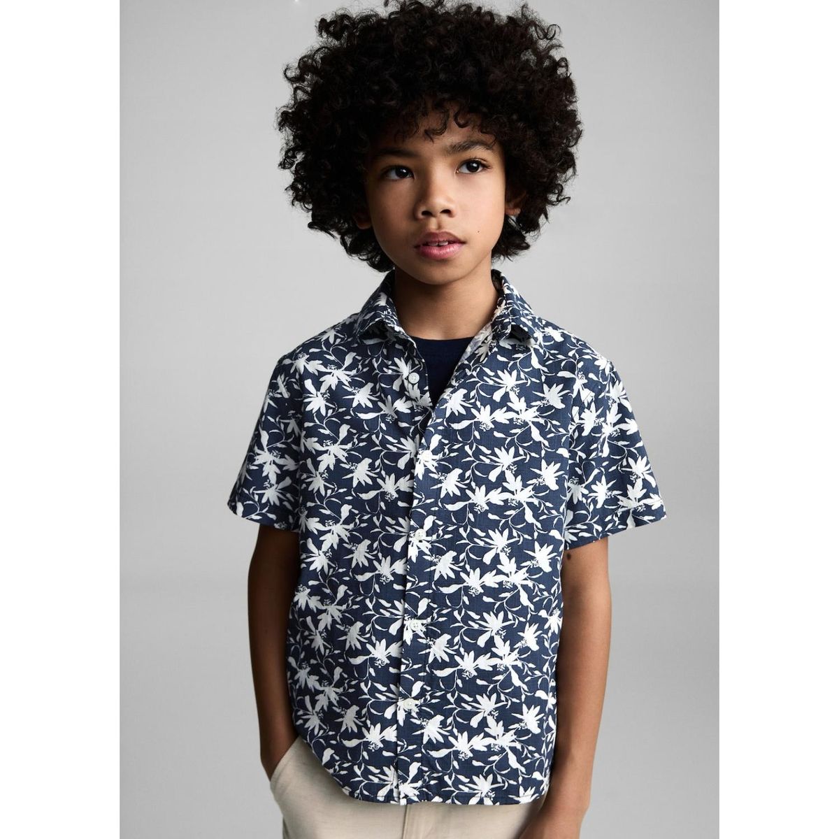 MANGO KIDS - Camisa Niño Algodón Mango Kids