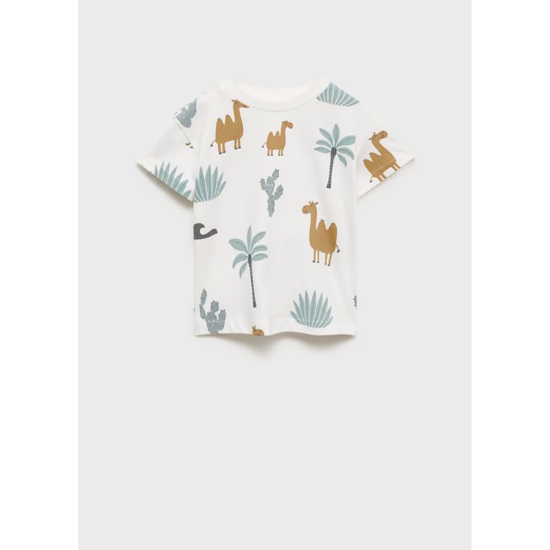 MANGO KIDS - Camiseta Algodón Bebé Niño Mango Kids