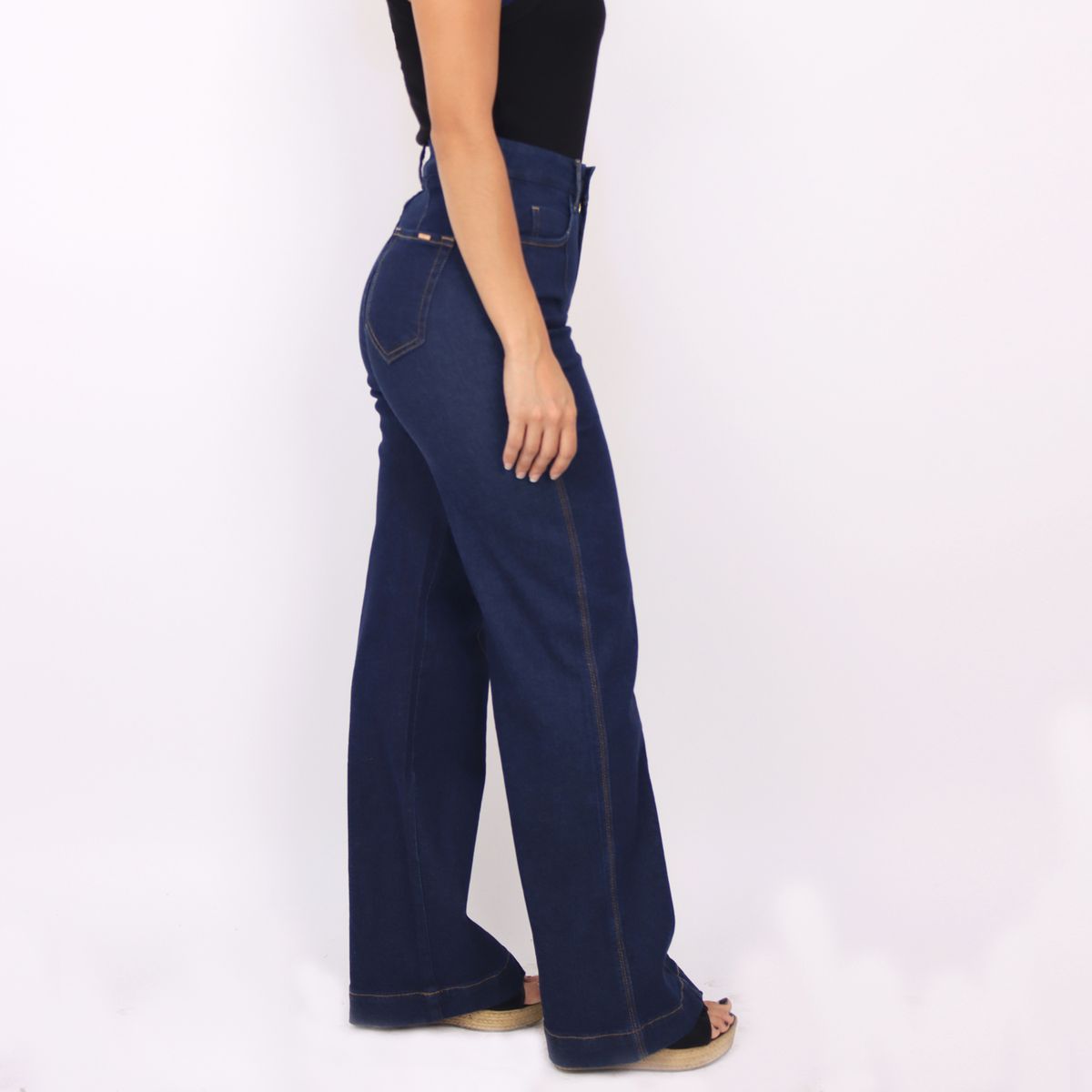 KAYRA POBLET - Jean Wide Leg Tiro Alto Mujer Kayra Poblet
