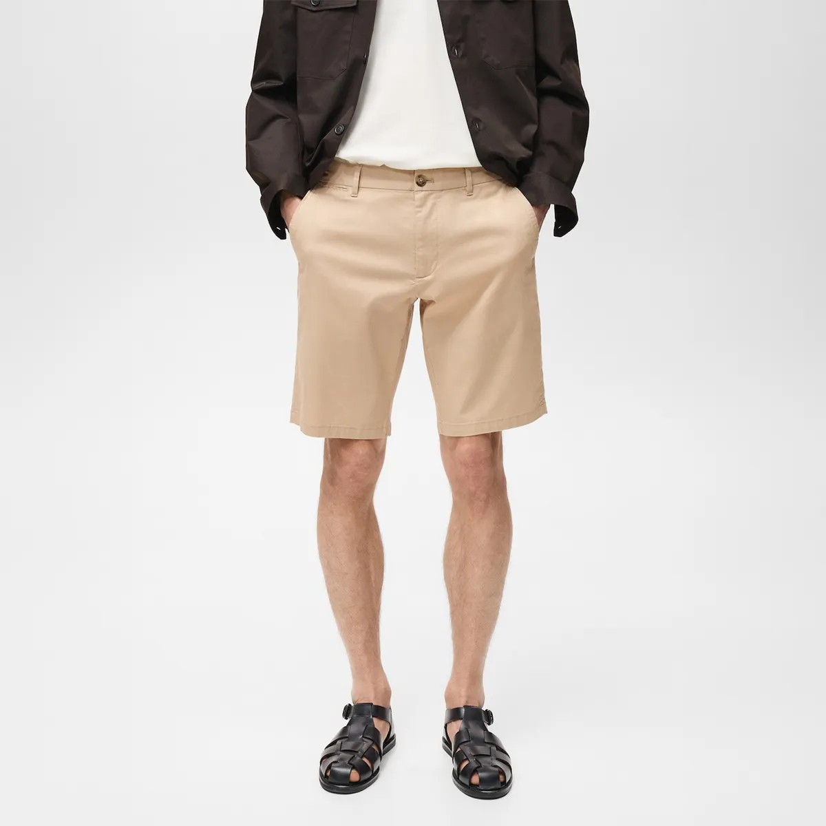 MANGO - Short Algodón Slim Fit Mango Man
