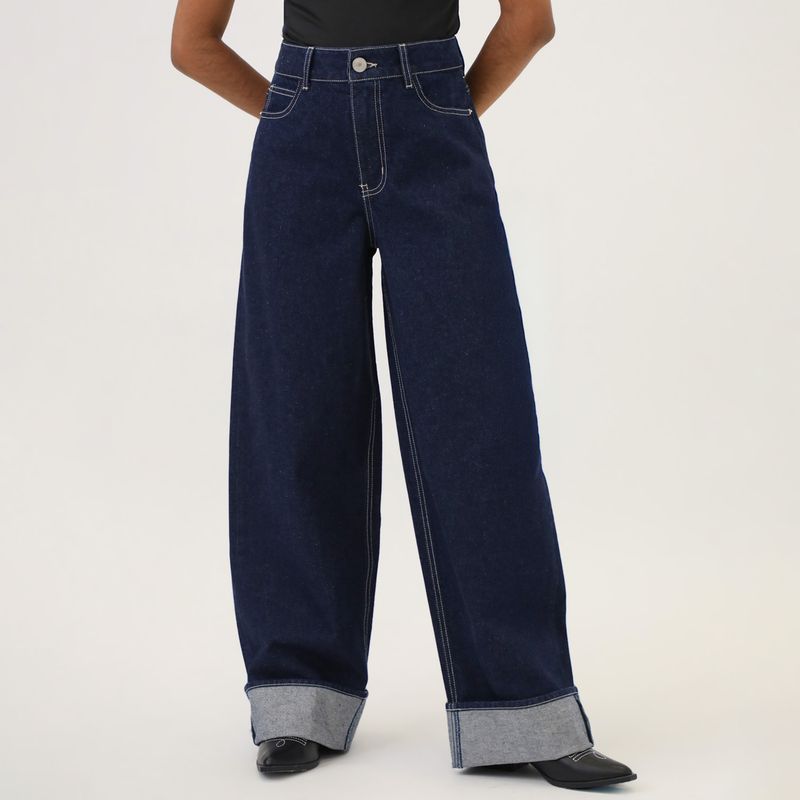 DENIMLAB - Jean Wide Leg Tiro Alto Mujer Denimlab