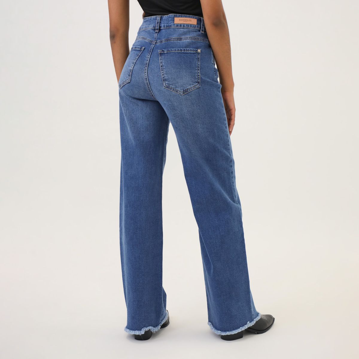 DENIMLAB - Jean Straight Tiro Alto Mujer Denimlab