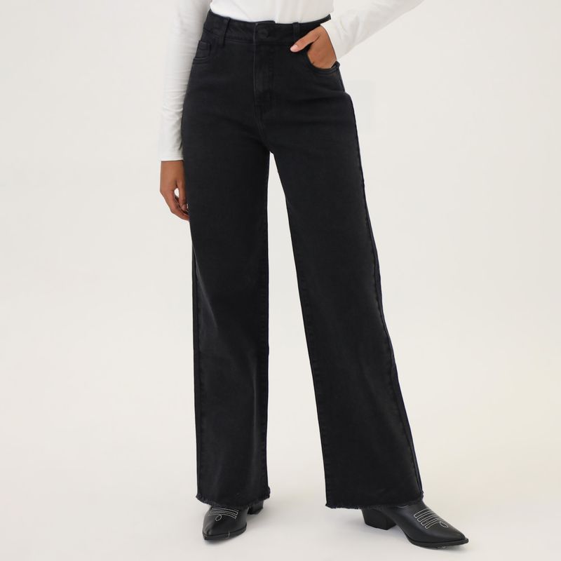 DENIMLAB - Jean Straight Tiro Alto Mujer Denimlab