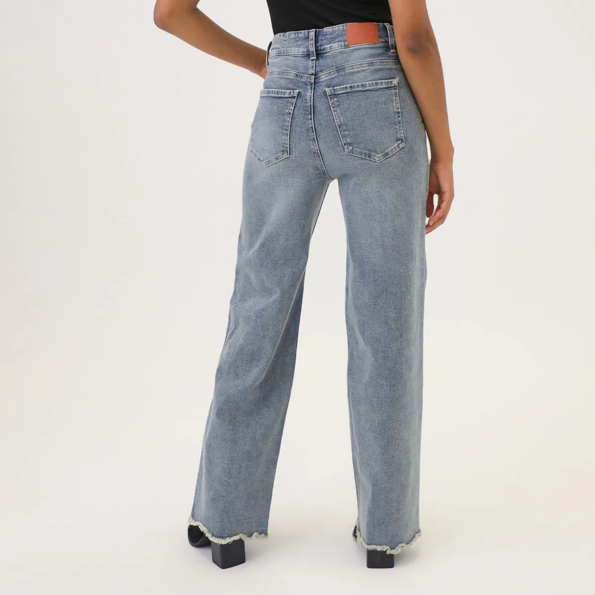 DENIMLAB - Jean Straight Tiro Alto Mujer Denimlab