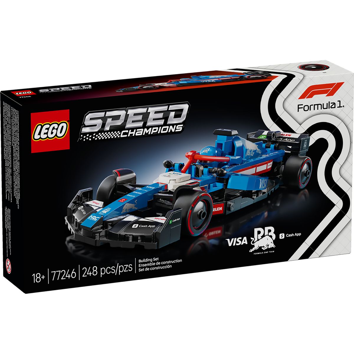 LEGO - Carro F1 Visa Cash App Rb Vcarb 01 Fórmula 1 Lego 77246