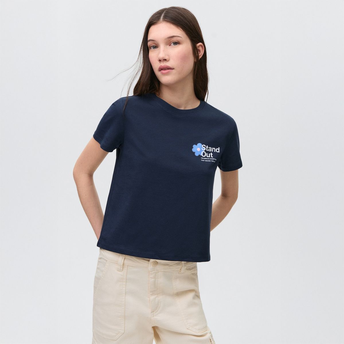 MANGO TEEN - Polo 100% Algodón Mujer Mango Teen