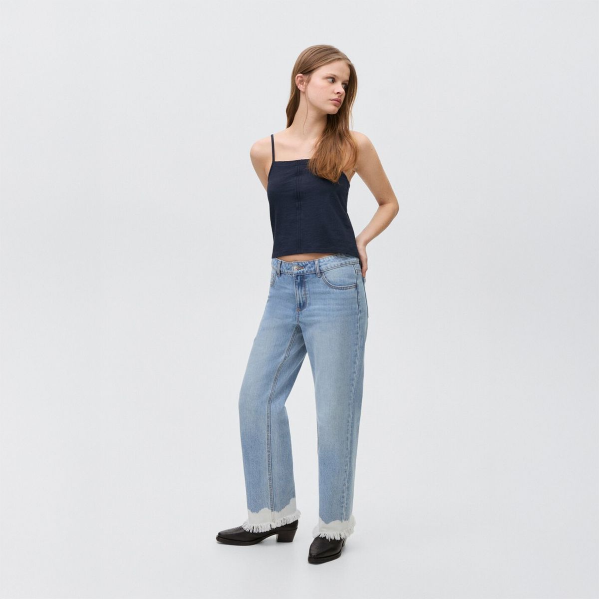 MANGO TEEN - Top 100% Algodón Mujer Mango Teen