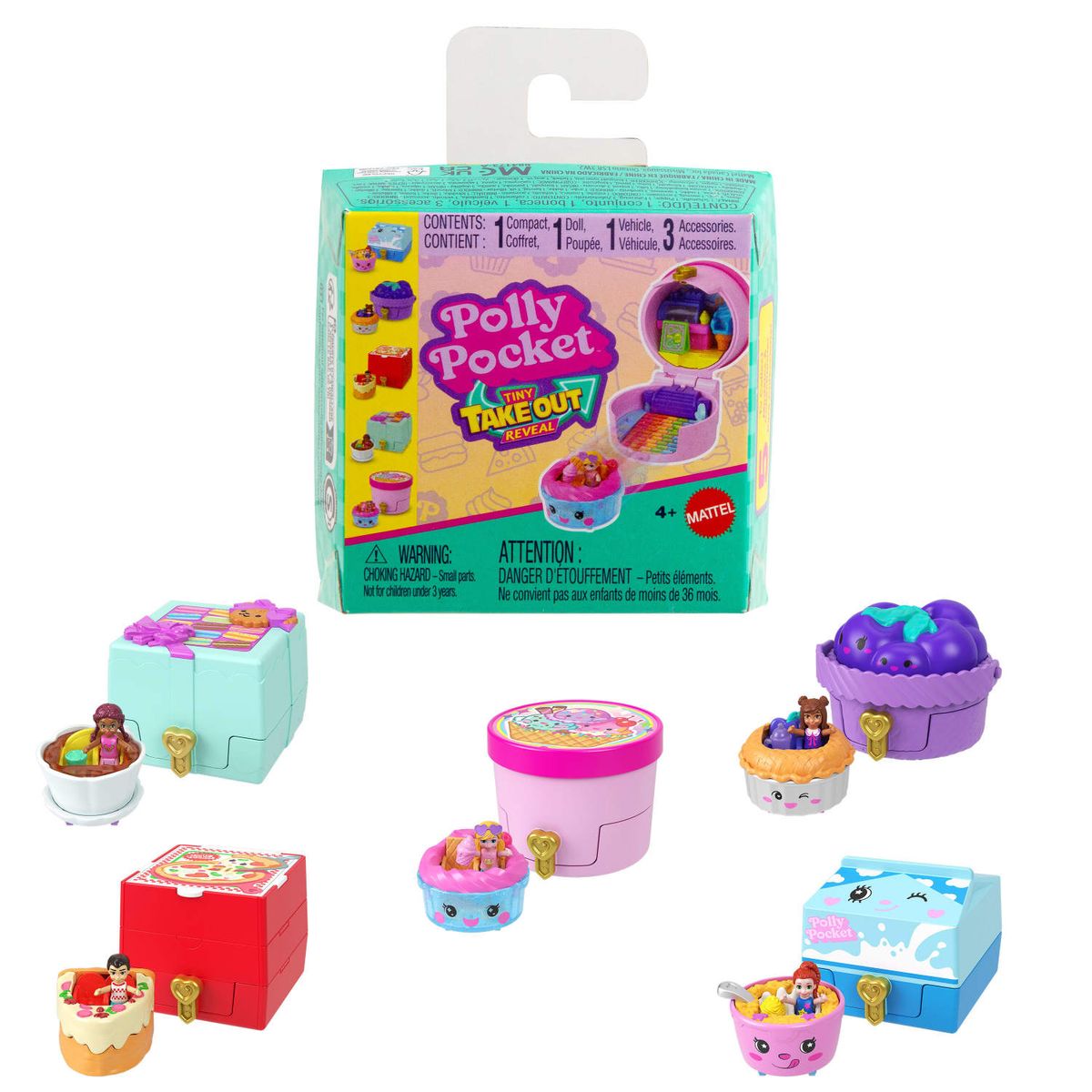 POLLY POCKET - Polly Pocket Set De Juego Compacto Reveal Comidita Rápida