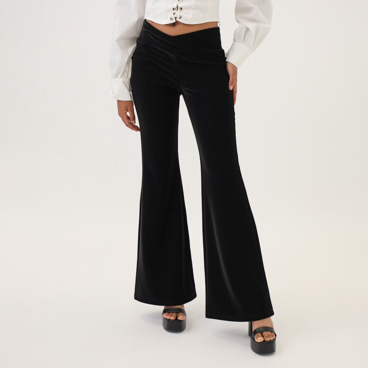 MOSSIMO - Pantalón Flare Mujer Mossimo