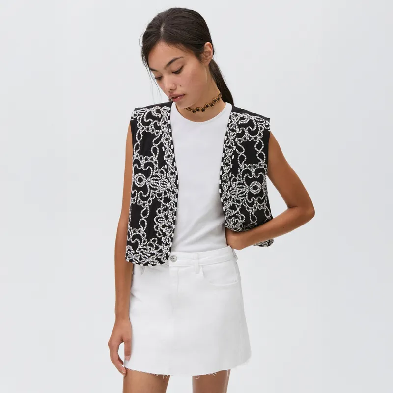 MANGO TEEN - Falda Corta Mujer Mango Teen