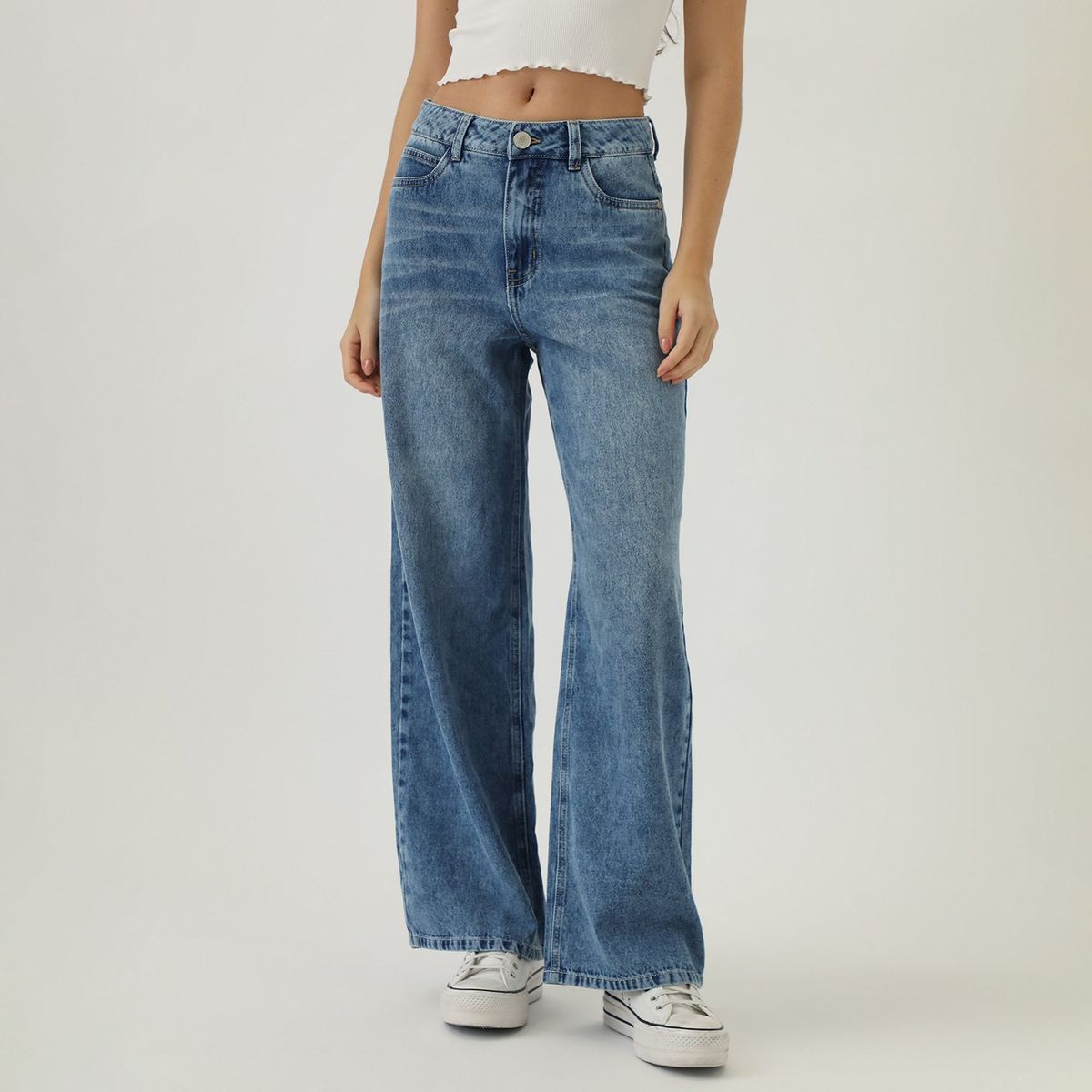 AMERICAN ABBEY - Jean Bordado Bolsillo