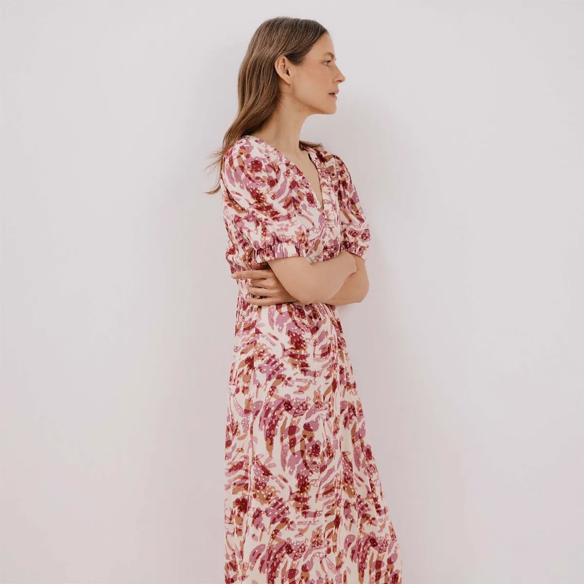 CORTEFIEL - Vestido Largo Casual Mujer Cortefiel