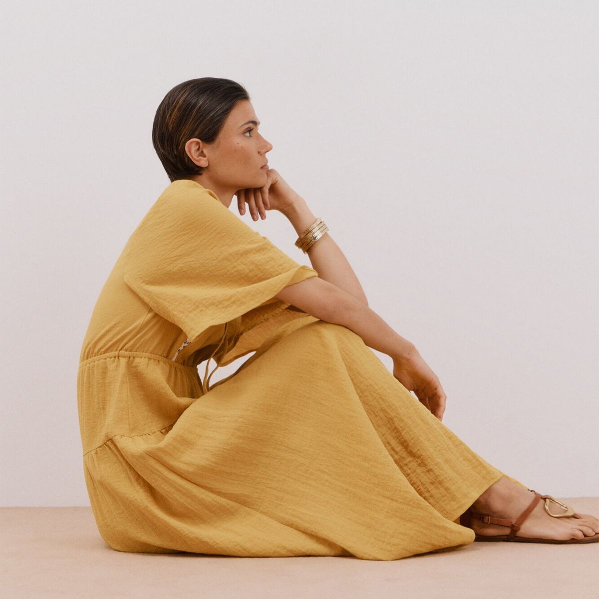 CORTEFIEL - Vestido Largo Casual Mujer Cortefiel