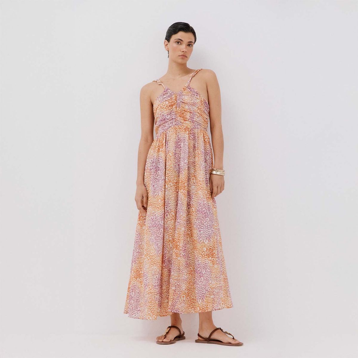 CORTEFIEL - Vestido Largo Casual Mujer Cortefiel