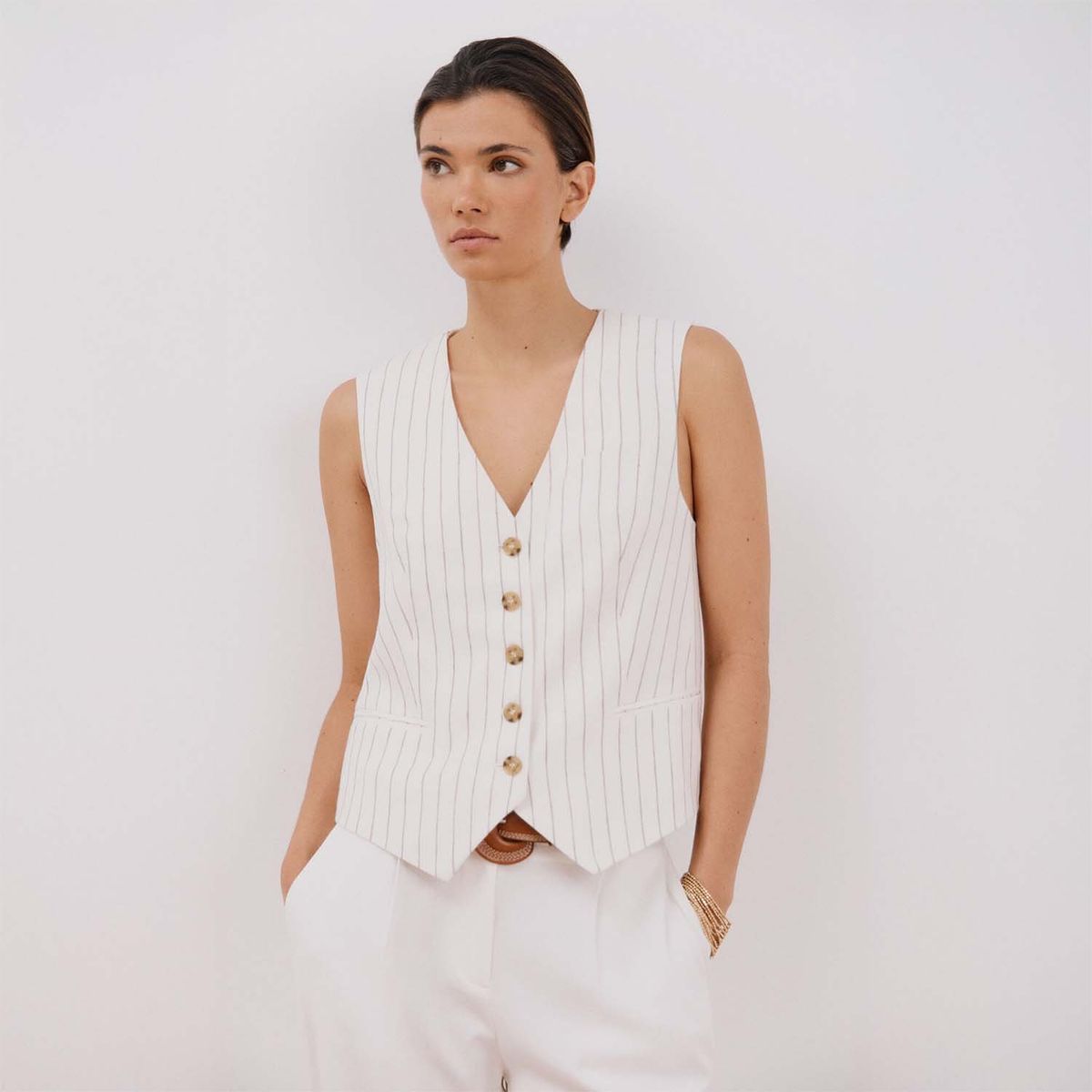 CORTEFIEL - Chaleco Casual Mujer Cortefiel