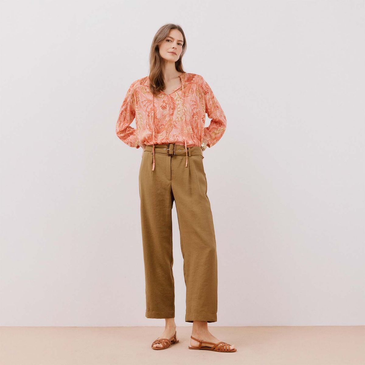 CORTEFIEL - Pantalón Straight Casual Mujer Cortefiel