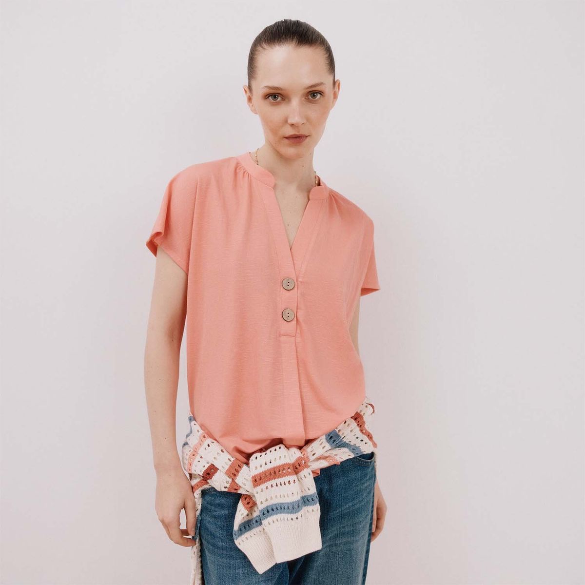 CORTEFIEL - Blusa Casual Mujer Cortefiel