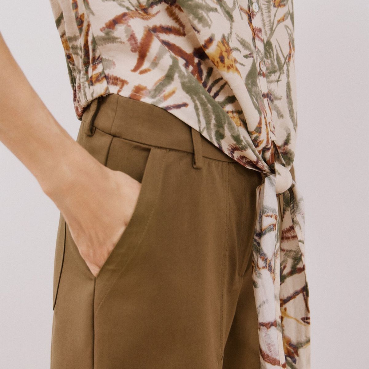 CORTEFIEL - Blusa Manga Corta Casual Mujer Cortefiel