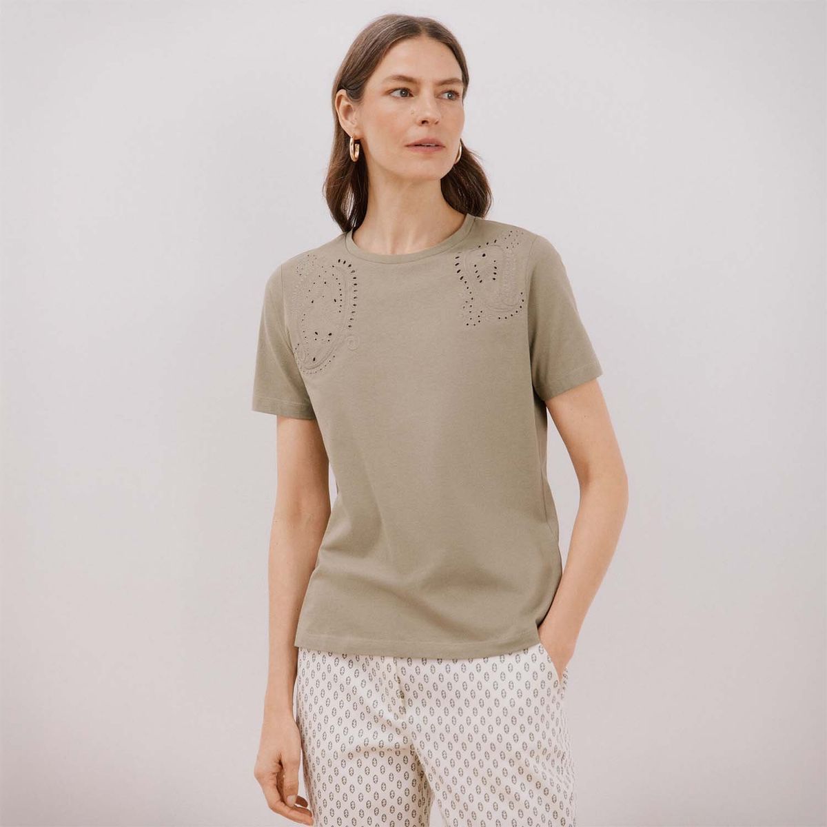 CORTEFIEL - Polo Manga Corta 100% Algodón Mujer Cortefiel