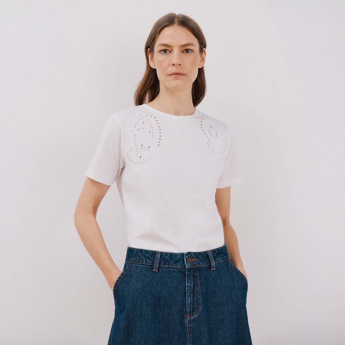 CORTEFIEL - Polo Manga Corta 100% Algodón Mujer Cortefiel