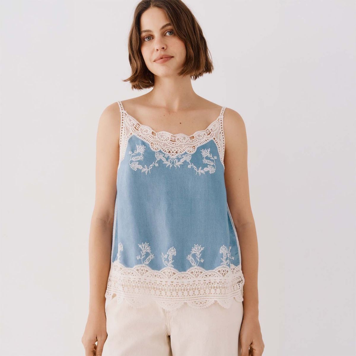 CORTEFIEL - Top Sin Mangas Casual Mujer Cortefiel