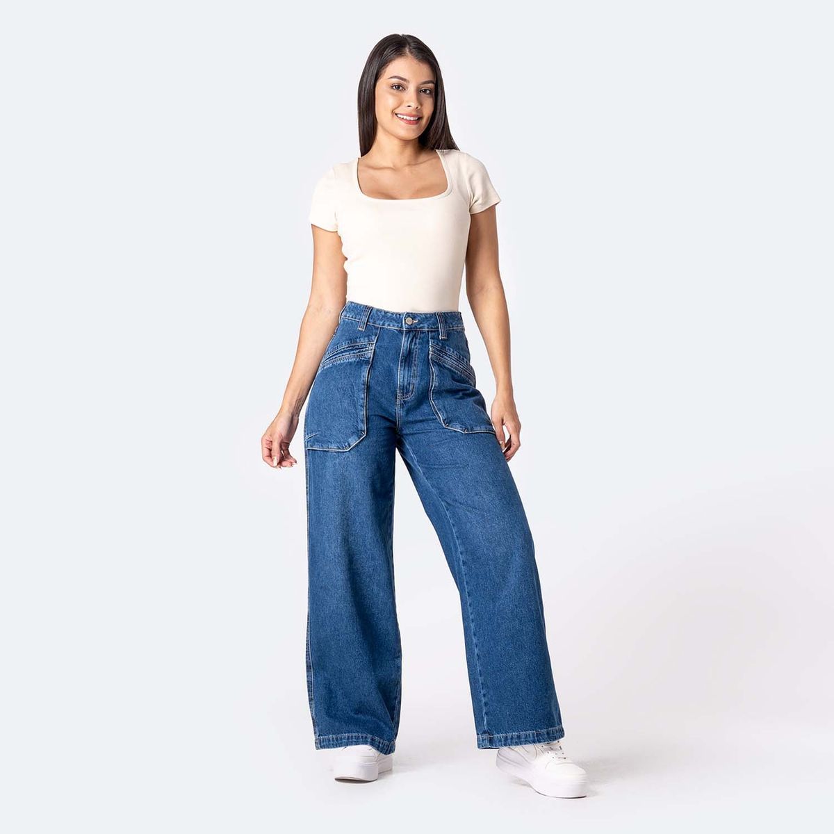 PIONIER - Jean Wide Leg Mujer Pionier