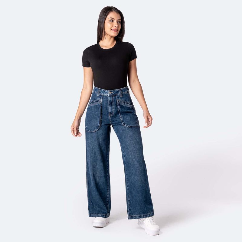 PIONIER - Jean Wide Leg Mujer Pionier