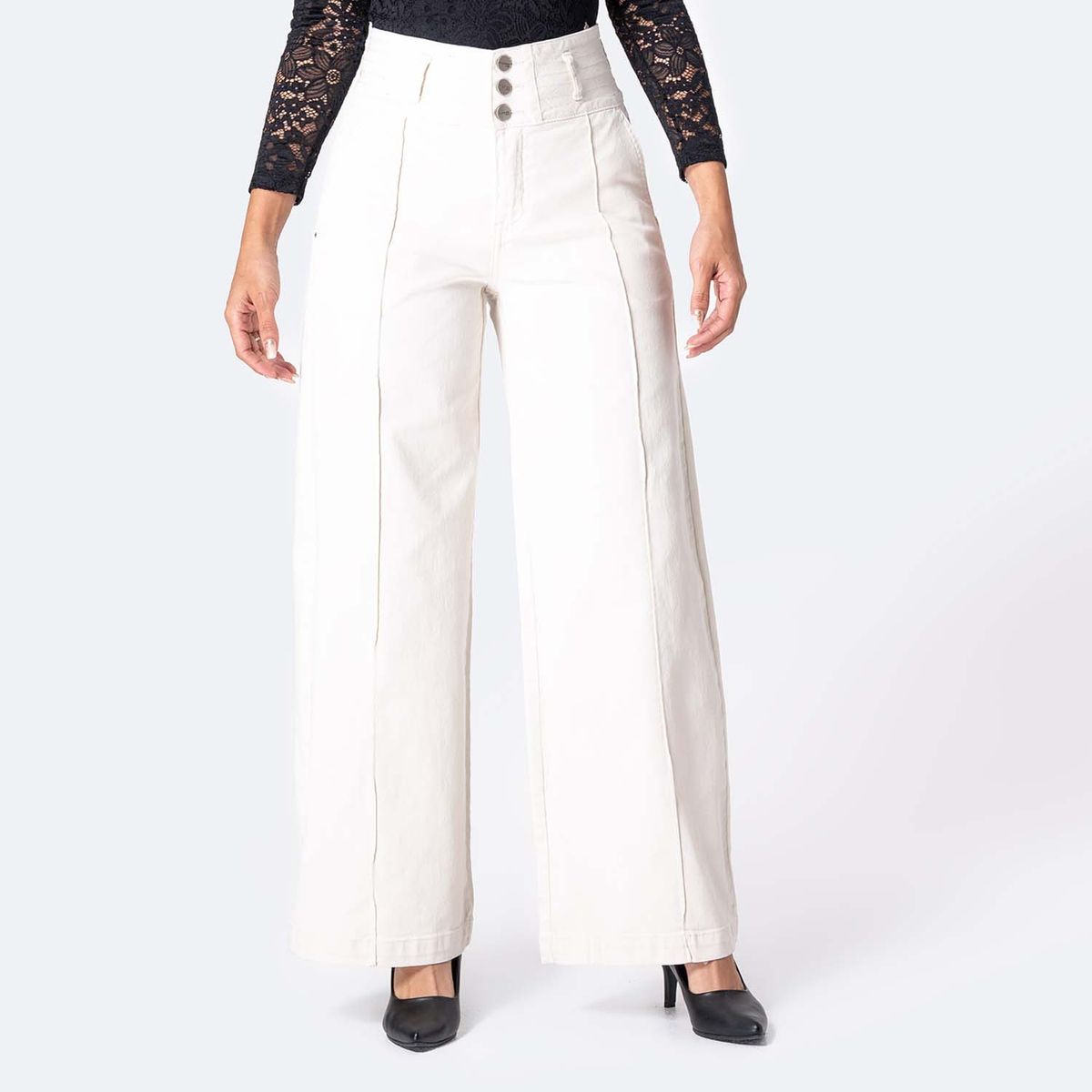 PIONIER - Pantalon  Wide Leg Mujer Pionier