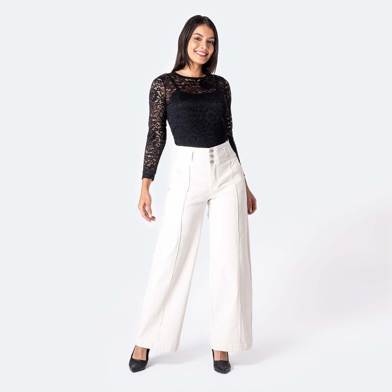 PIONIER - Pantalon  Wide Leg Mujer Pionier